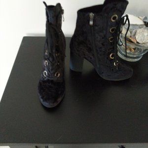 Black heeled boots by 2 Lips Too - LIKE NEW